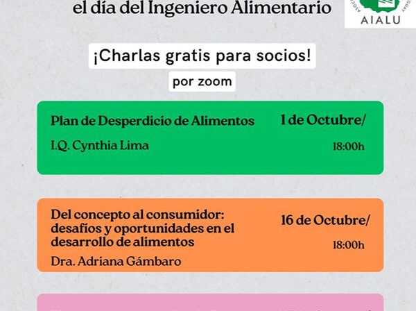 En Octubre festejamos el día del Ingeniero Alimentario